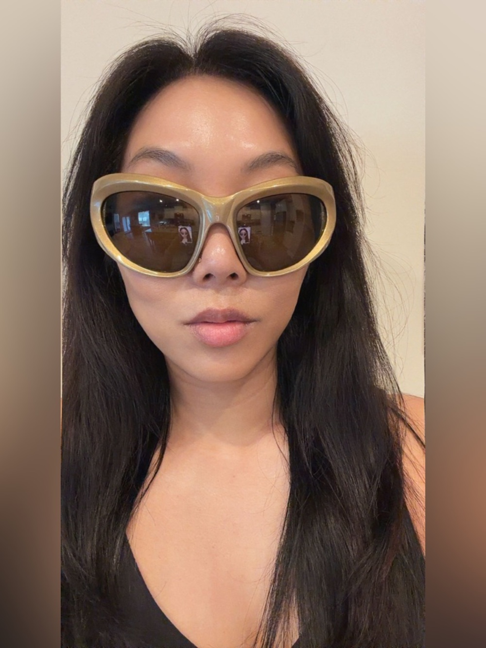 Balenciaga Metallic Gold Women's Sunglasses
